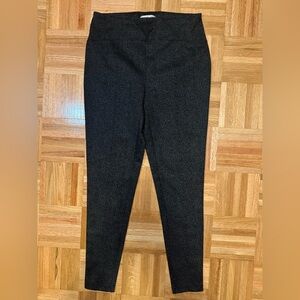 Rachel Zoe medium animal print black ponte pants